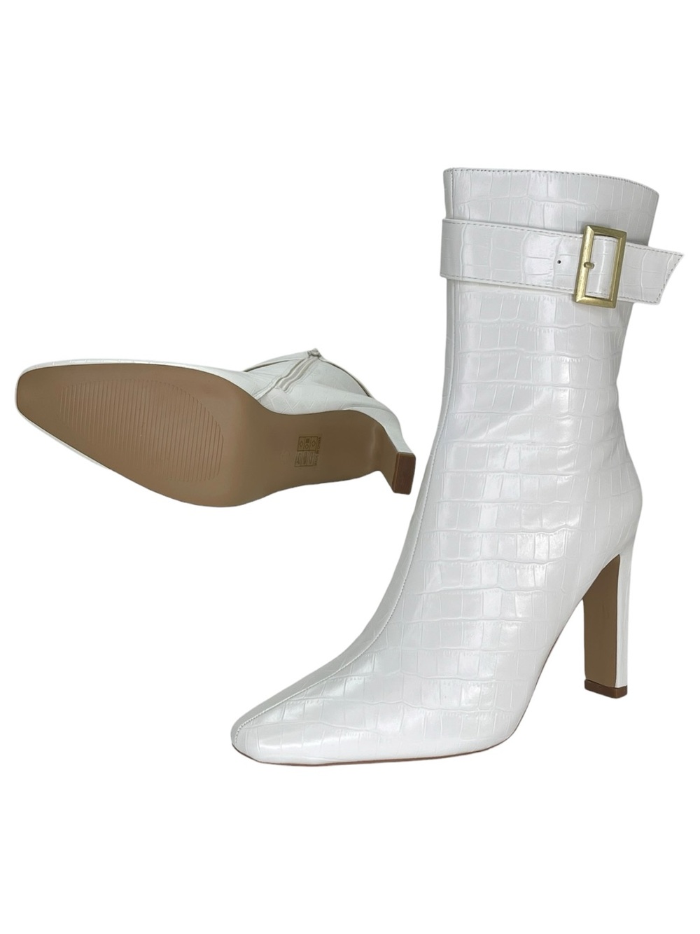 Journee Collection Elaine Faux Leather Heeled Womens Ankle Boots Size 9.5M - Picture 11 of 11